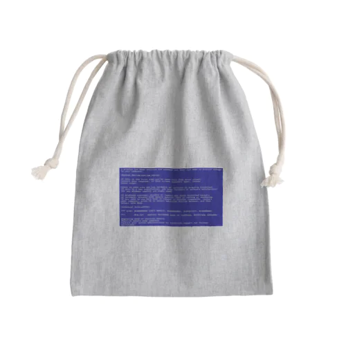 一番コワいヤツ　ブルースクリーン Mini Drawstring Bag