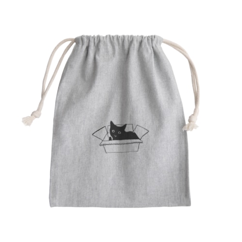 箱入り黒猫 Mini Drawstring Bag
