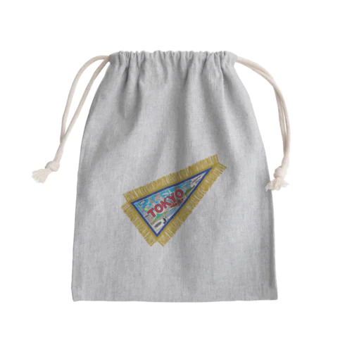 TOKYO土産風のペナント Mini Drawstring Bag