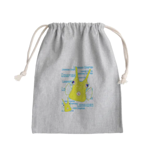 Longhorn Cowfish(コンゴウフグ) Mini Drawstring Bag