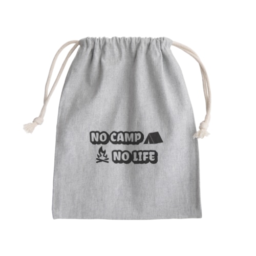 NO CAMP NO LIFE Mini Drawstring Bag