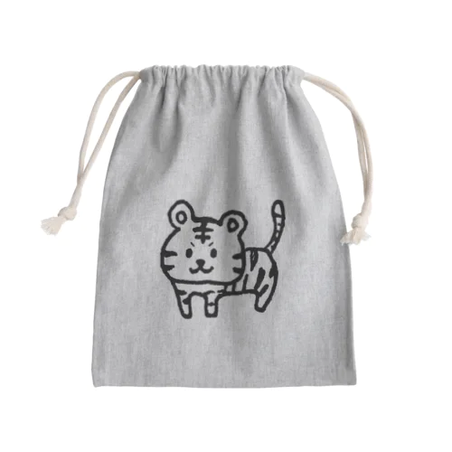 てがき！ 立つトラ Mini Drawstring Bag