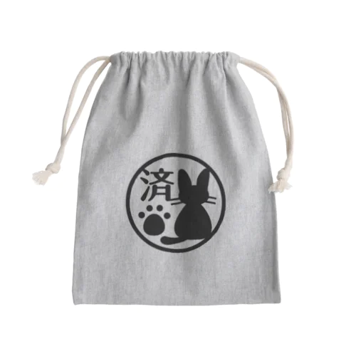 工場長検品印（黒） Mini Drawstring Bag