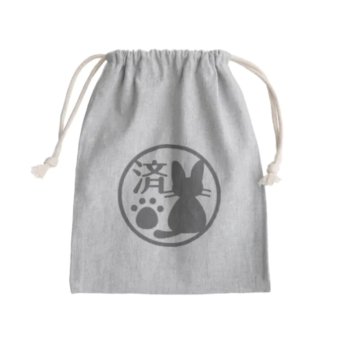 工場長検品印（グレー） Mini Drawstring Bag