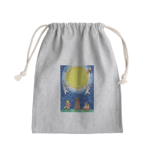 「月夜の音楽会」 Mini Drawstring Bag