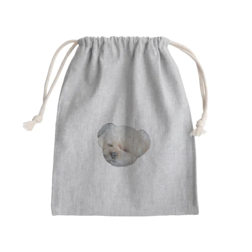 ポメシーむーちゃん目瞑り Mini Drawstring Bag