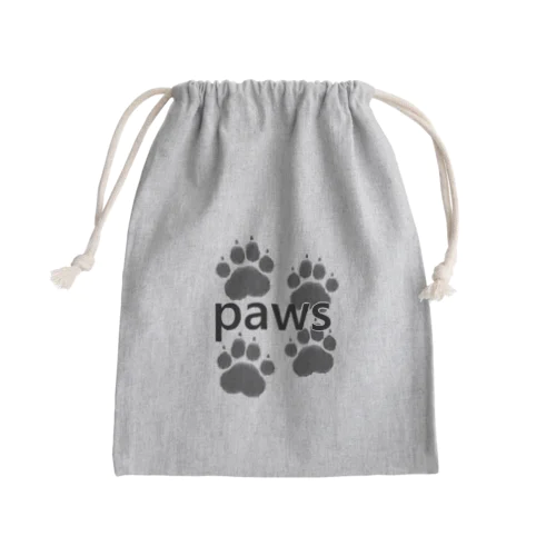 cat paws TYPE3 Mini Drawstring Bag
