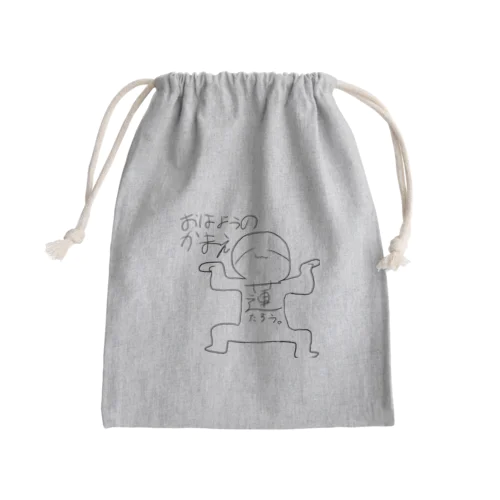 れんたろう　おはようのかまえ Mini Drawstring Bag