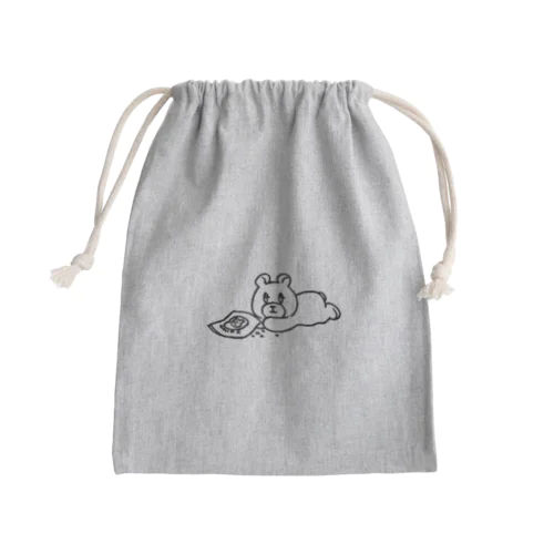 おやつもうない Mini Drawstring Bag