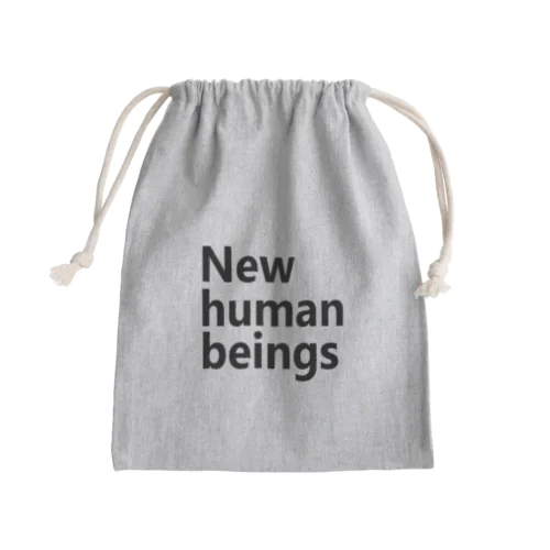 新人類　新しき人間　New human beings Mini Drawstring Bag