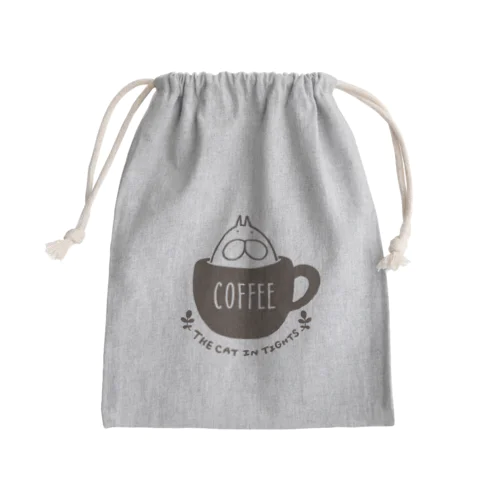 ねこタイツ コーヒー Mini Drawstring Bag