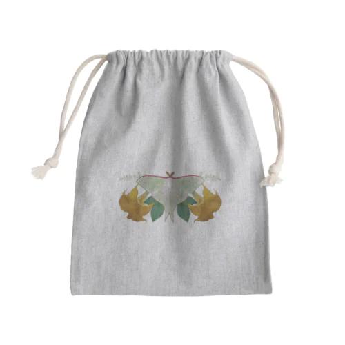 大きな蛾 Mini Drawstring Bag