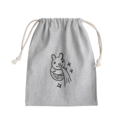 マーウサギ Mini Drawstring Bag