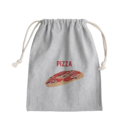 PIZZA-ピザ- Mini Drawstring Bag