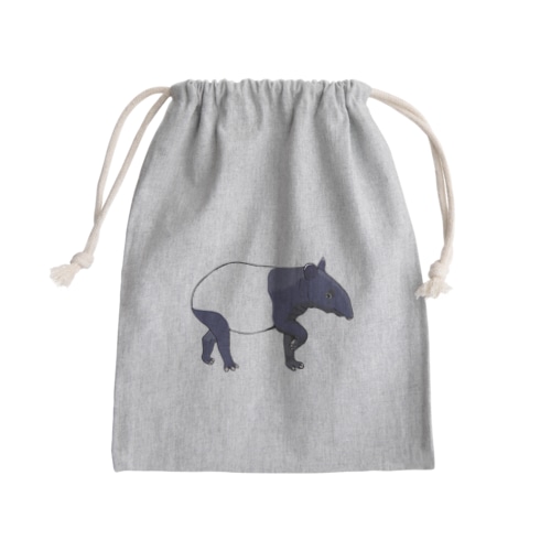 マレーバク母さん　文字無し Mini Drawstring Bag