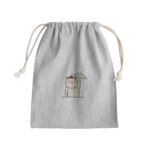 ピザ屋さんねこ Mini Drawstring Bag