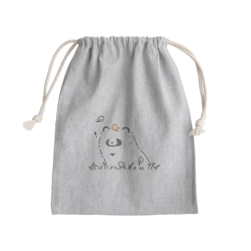 草むらたぬき Mini Drawstring Bag