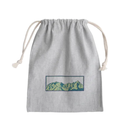 槍穂高連峰B Mini Drawstring Bag