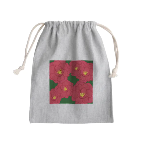 山茶花(サザンカ) Mini Drawstring Bag