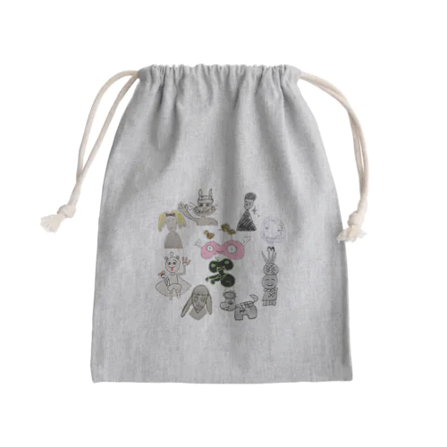 おじメロディーズ Mini Drawstring Bag