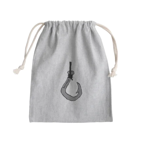 釣り針 Mini Drawstring Bag