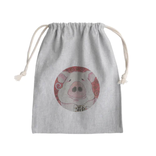 まいねーむいず「ぶーた」 Mini Drawstring Bag