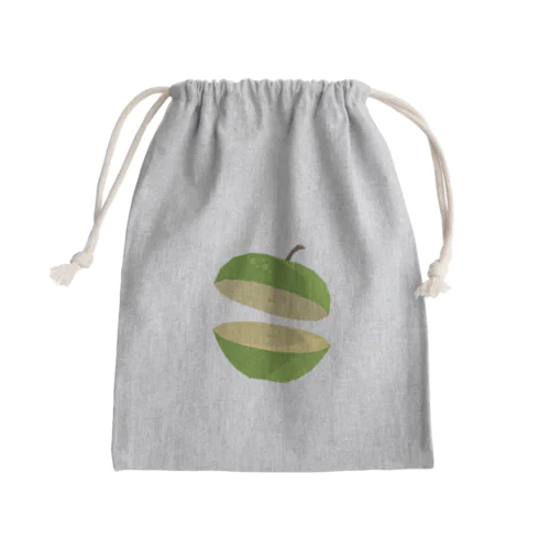 青リンゴぱっかん Mini Drawstring Bag