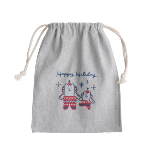 ノルディックにゃんすけ Mini Drawstring Bag