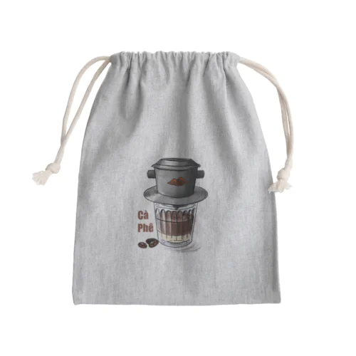 ベトナムコーヒー Mini Drawstring Bag