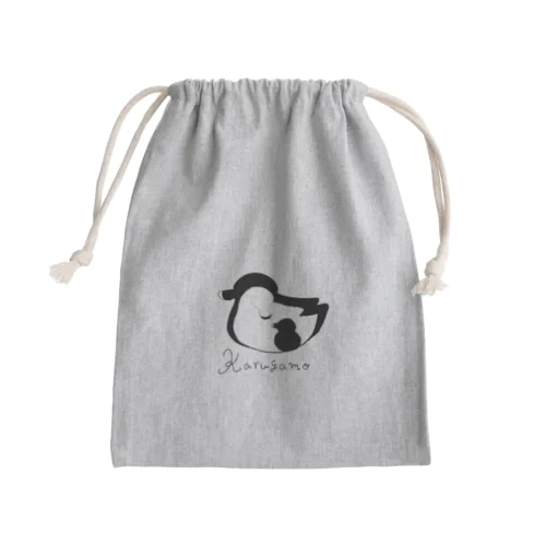 カルガモ親子 Mini Drawstring Bag