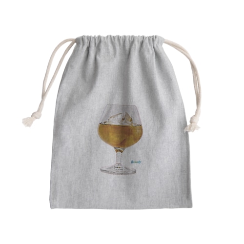 ブランデー Mini Drawstring Bag