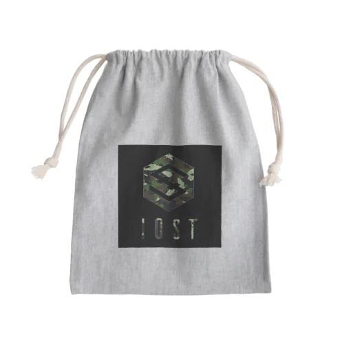 IOST 【迷彩ロゴ】 Mini Drawstring Bag