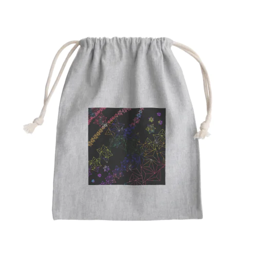 くす玉くんの宇宙さんぽ Mini Drawstring Bag