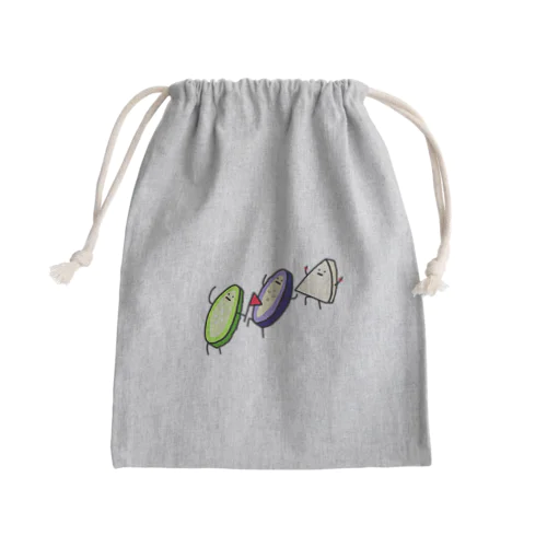 お新香行進 Mini Drawstring Bag