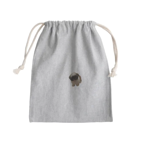たぬきイヌ Mini Drawstring Bag
