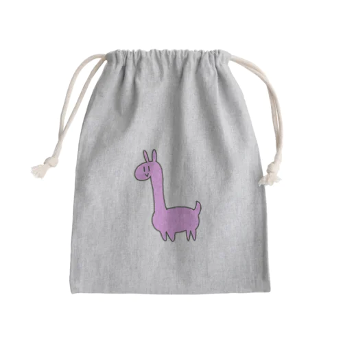 謎のピンク生き物 Mini Drawstring Bag