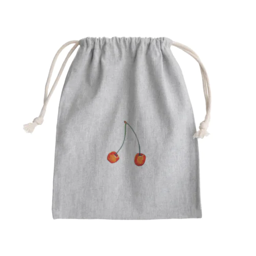 サクランボ(ふつう) Mini Drawstring Bag