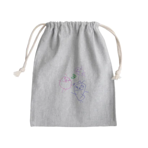 おかだ家 Mini Drawstring Bag