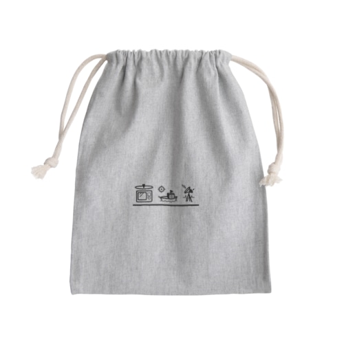 現代ヒエログリフ Mini Drawstring Bag