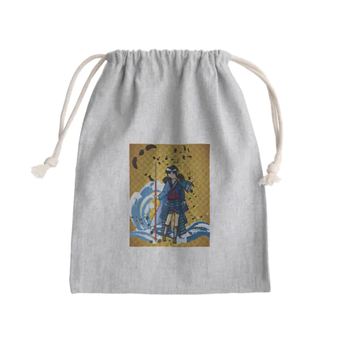 女武者 Mini Drawstring Bag