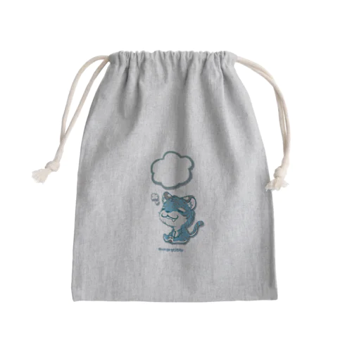 ひもじい青虎 Mini Drawstring Bag