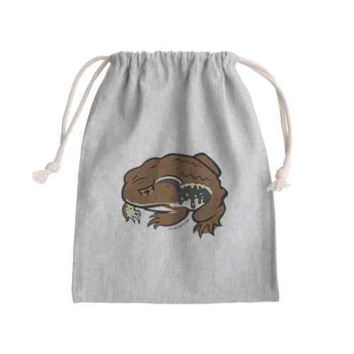 どっしりヒキガエル Mini Drawstring Bag