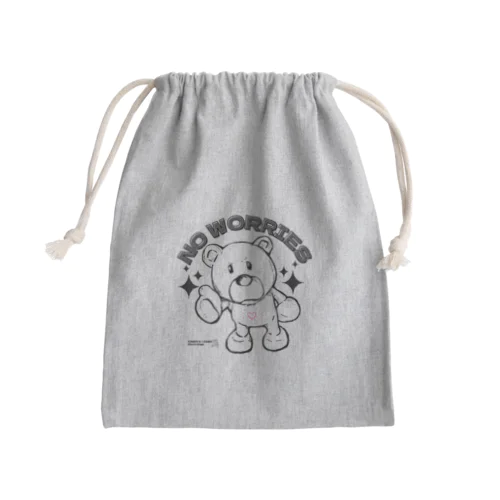 だいじょうぶ。くま。 Mini Drawstring Bag