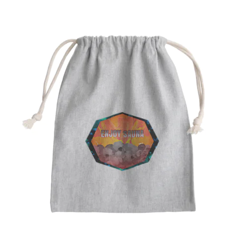 ENJOY SAUNA Mini Drawstring Bag