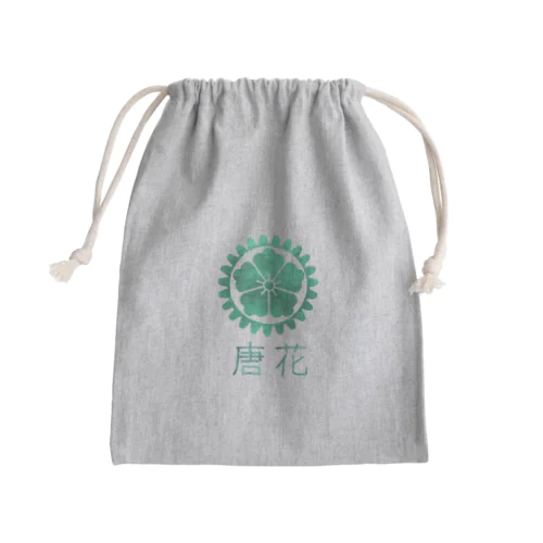 家紋ギア【唐花】 Mini Drawstring Bag