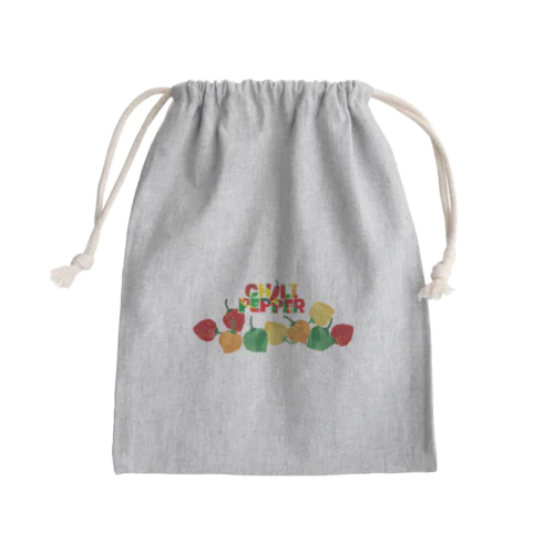 チリペッパー Mini Drawstring Bag