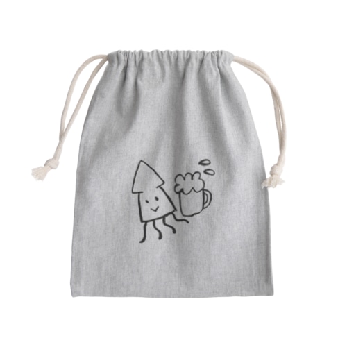 スルメイカとビール。 Mini Drawstring Bag