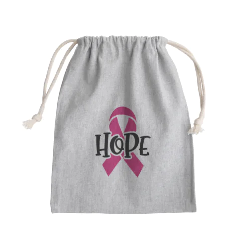 Breast Cancer HOPE  乳がんの希望 Mini Drawstring Bag