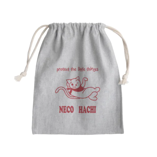 NECO８ Mini Drawstring Bag