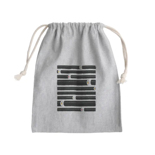 巻き寿司ボーダー Mini Drawstring Bag